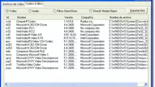 Avicodec screenshot