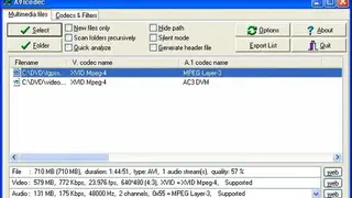 Avicodec screenshot