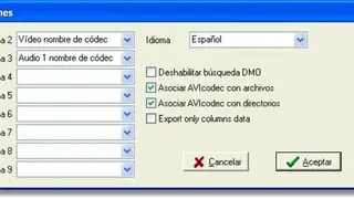 Avicodec screenshot