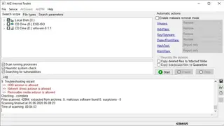 AVZ Antiviral Toolkit screenshot