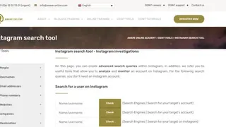 Aware Online Instagram Search Tool screenshot