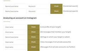 Aware Online Instagram Search Tool screenshot