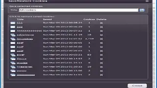 Awesome Cookie Manager screenshot