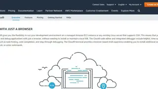 AWS Cloud 9 screenshot