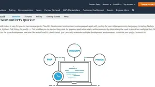 AWS Cloud 9 screenshot