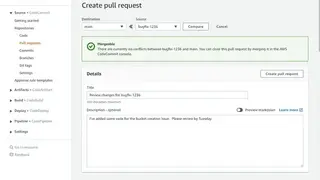 AWS CodeCommit screenshot