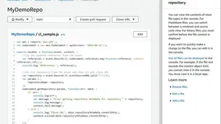 AWS CodeCommit screenshot