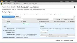 AWS CodeDeploy screenshot