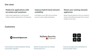 AWS Elastic Load Balancing screenshot