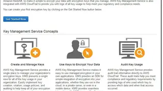 AWS Key Management Service screenshot