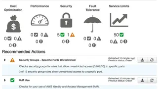 AWS Trusted Advisor screenshot