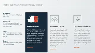 Axcient screenshot