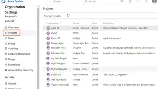 Azure DevOps Projects screenshot