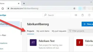 Azure DevOps Projects screenshot