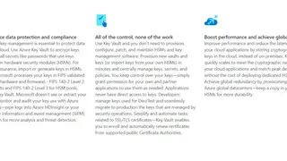 Azure Key Vault screenshot
