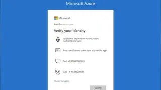Azure Multi-Factor Authentication screenshot