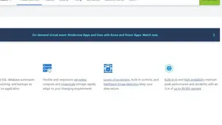 Azure SQL Database screenshot