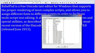 BabelPad screenshot