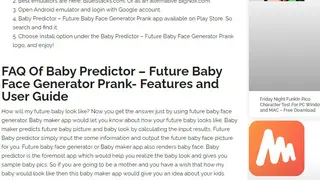 Baby Predictor screenshot