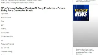 Baby Predictor screenshot
