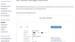BackBlaze screenshot