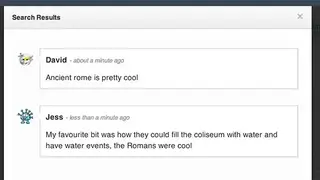Backchannel Chat screenshot