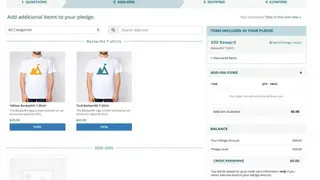BackerKit screenshot