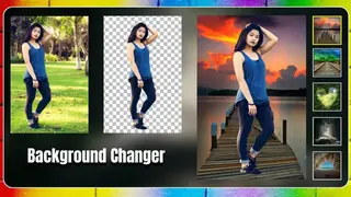 Background changer of photo screenshot