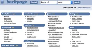 Backpage screenshot