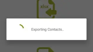 Backup Contact To Excel (Import & Export To XLSX) screenshot