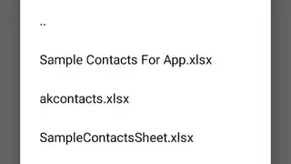 Backup Contact To XLSX ( Import Export Contacts) screenshot