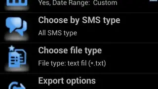 Backup SMS by Piandro screenshot