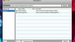 Backuplist+ screenshot