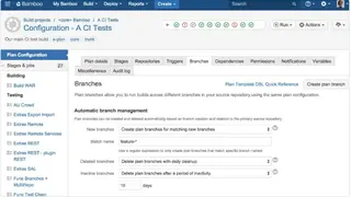 Bamboo Configuration Management screenshot