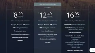 Bandzoogle screenshot
