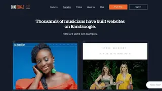 Bandzoogle screenshot