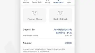 Bank of America screenshot