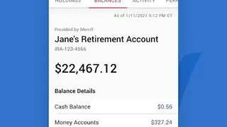 Bank of America screenshot