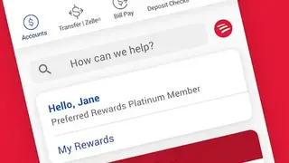 Bank of America screenshot