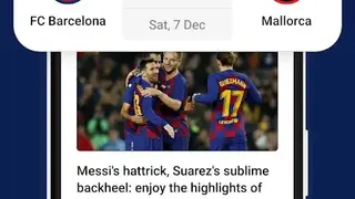 Barcelona Live: Unofficial App for football fans screenshot