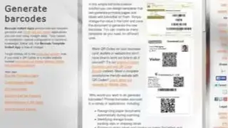 Barcode Templates Instant App screenshot