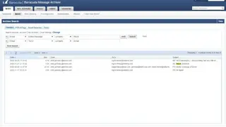 Barracuda Message Archiver screenshot