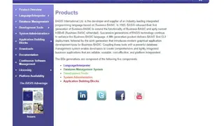 Basis Database Management screenshot