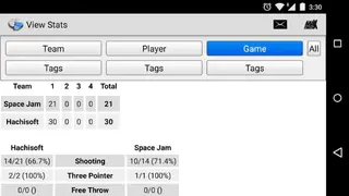 Basketball Stat Tracker screenshot