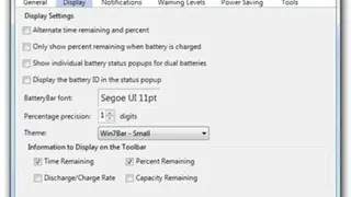 BatteryBar screenshot