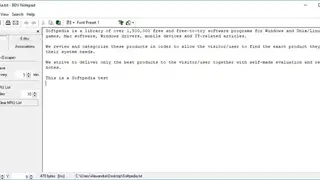 BDV Notepad screenshot