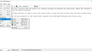 BDV Notepad screenshot