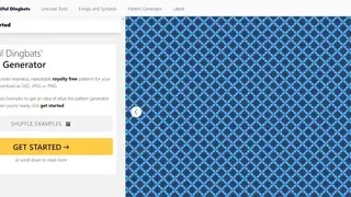 Beautiful Dingbats’ Pattern Generator screenshot