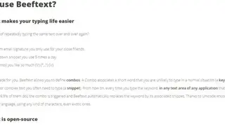 Beeftext screenshot