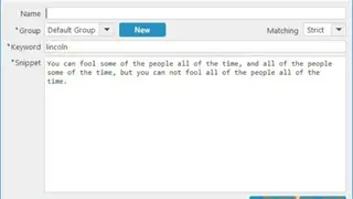 Beeftext screenshot